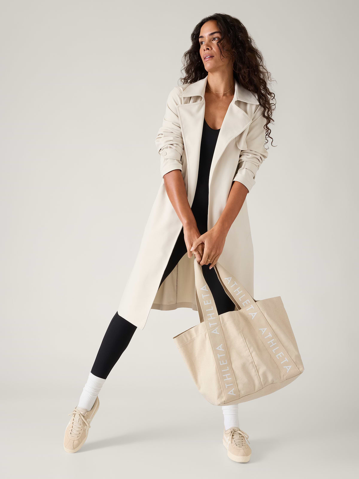 Athleta Logo Tote Bag - Natural