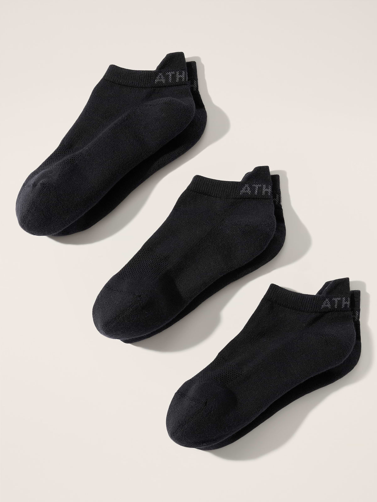 Athleta Everyday Ankle Sock 3-Pack - Mult True Black