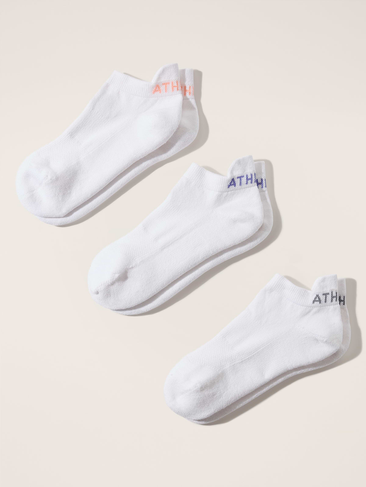 Athleta Everyday Ankle Sock 3-Pack - White Multi