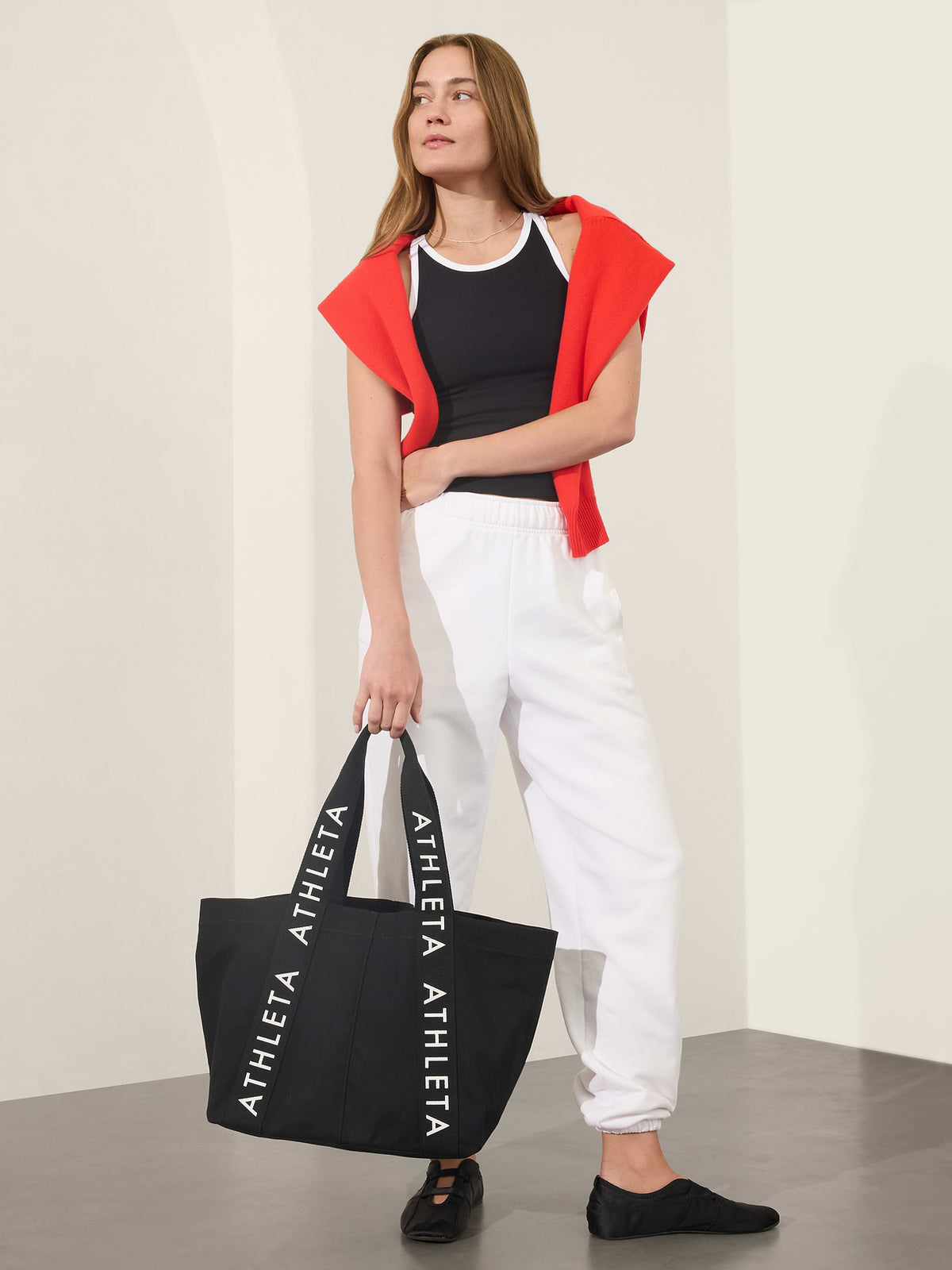 Athleta Logo Tote Bag - Black