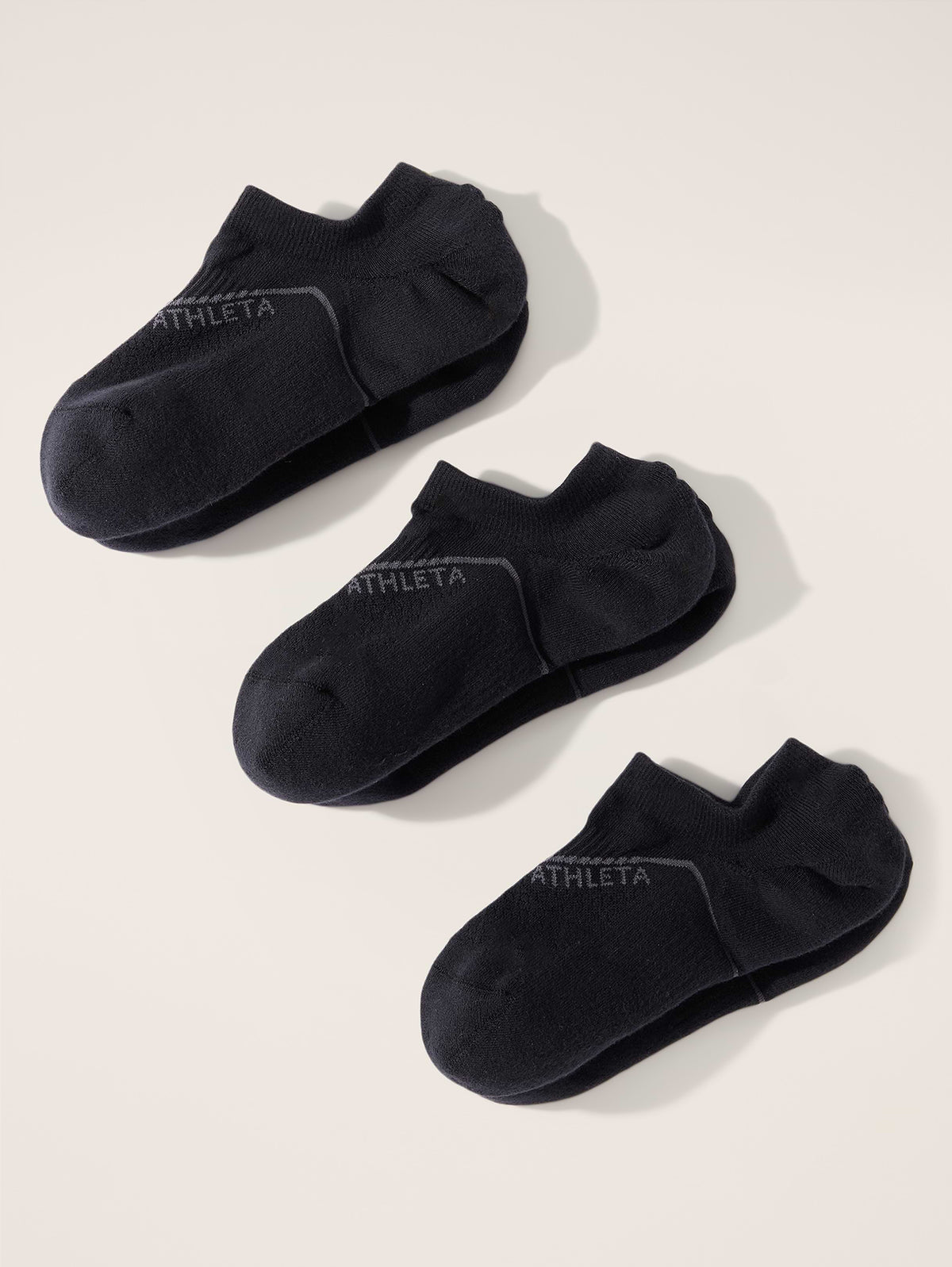Athleta Everyday No Show Sock 6-Pack - Black Multi