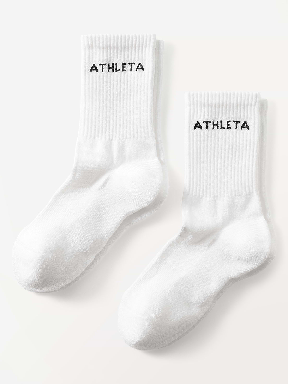 Athleta Everyday Crew Sock 2-Pack - Bright White