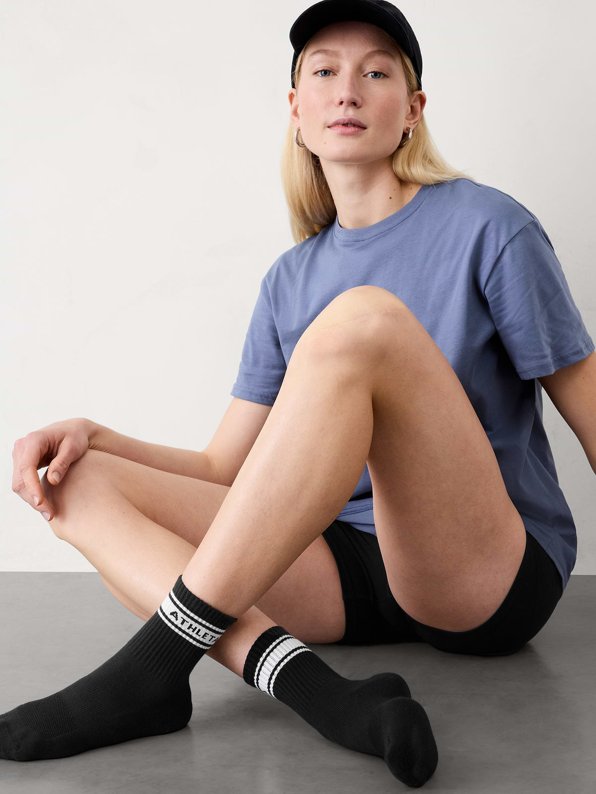 Athleta Everyday Crew Sock - Black