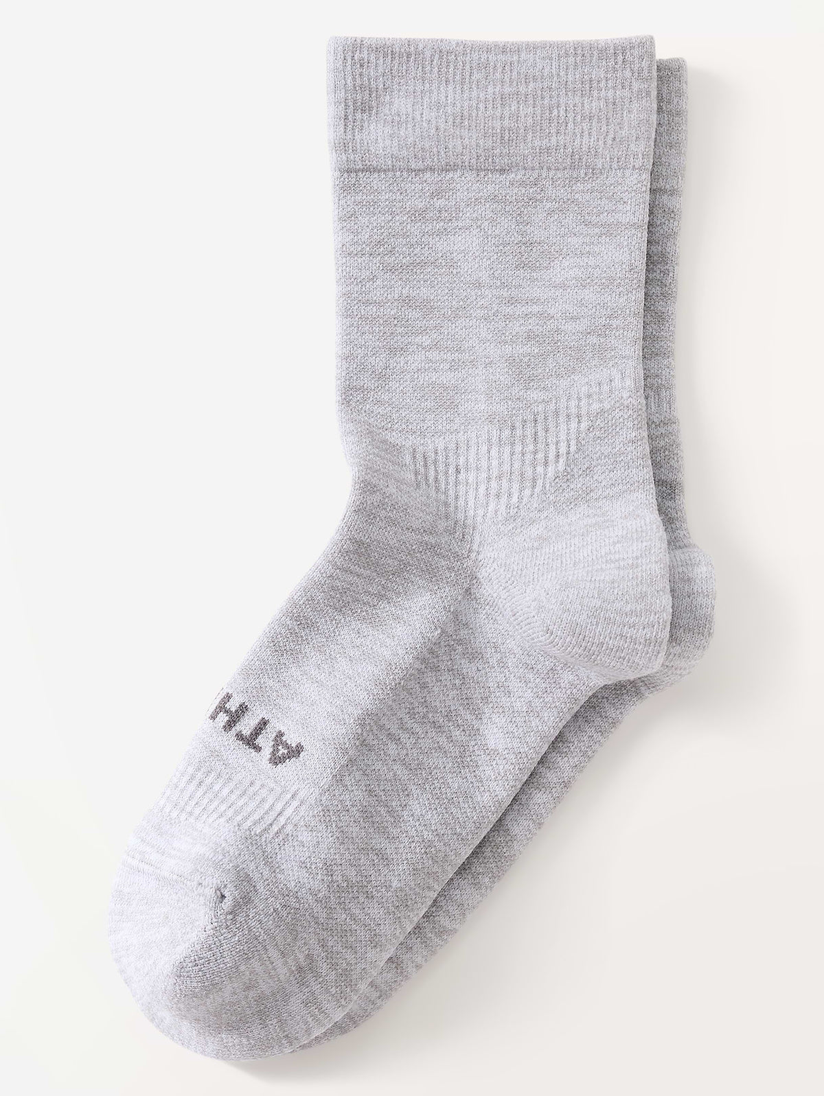 Athleta High Performance Crew Sock - Light Grey Heather