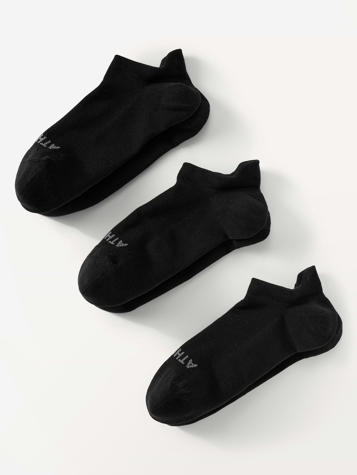 Athleta High Performance Ankle Sock 3-Pack - Black