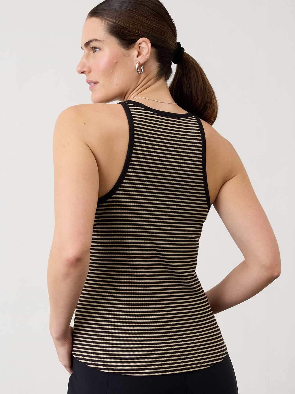 Signature Rib Tank - Martina Brown Stripe