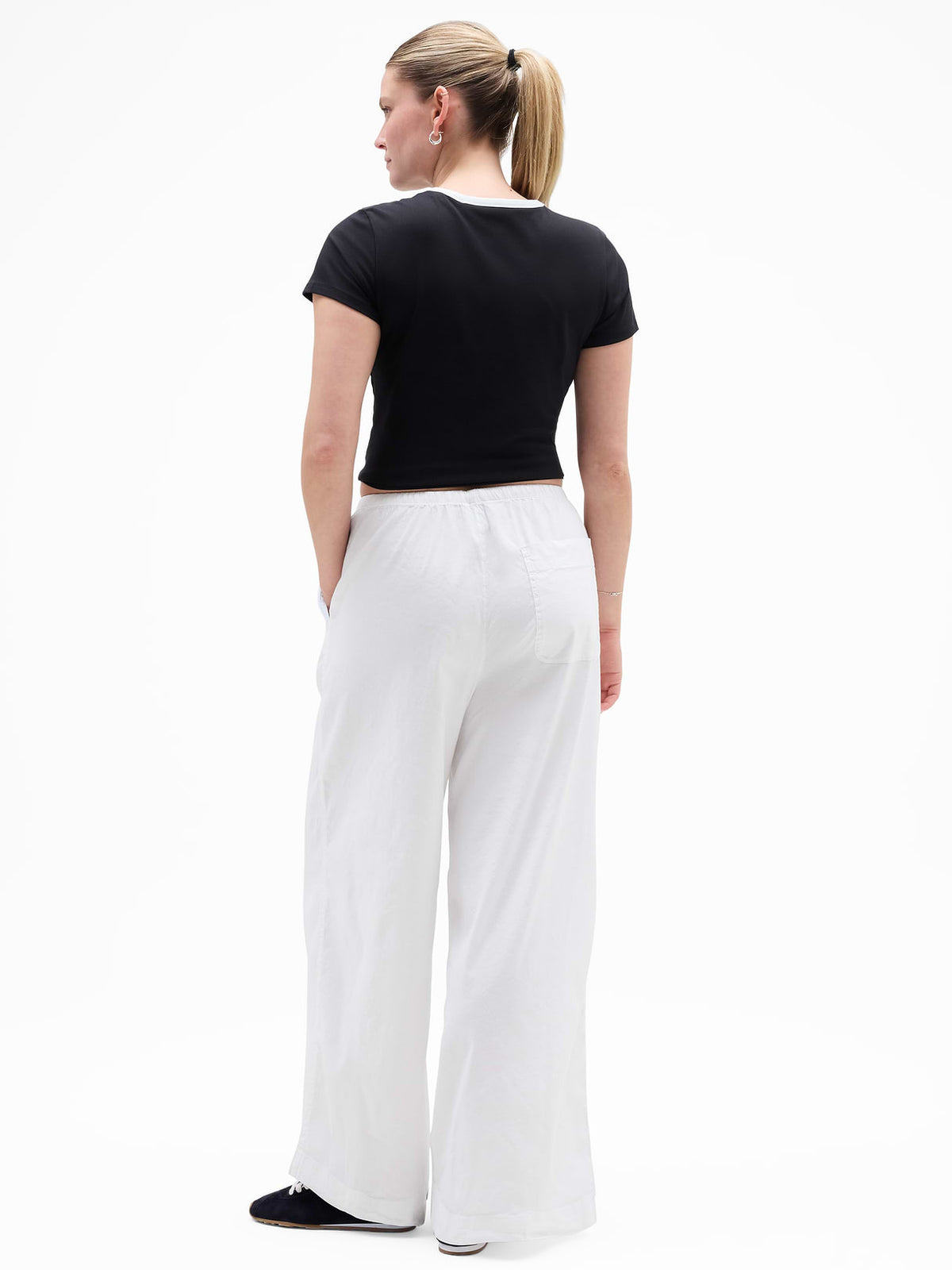Paradise Mid Rise Wide Leg Pant - Bright White