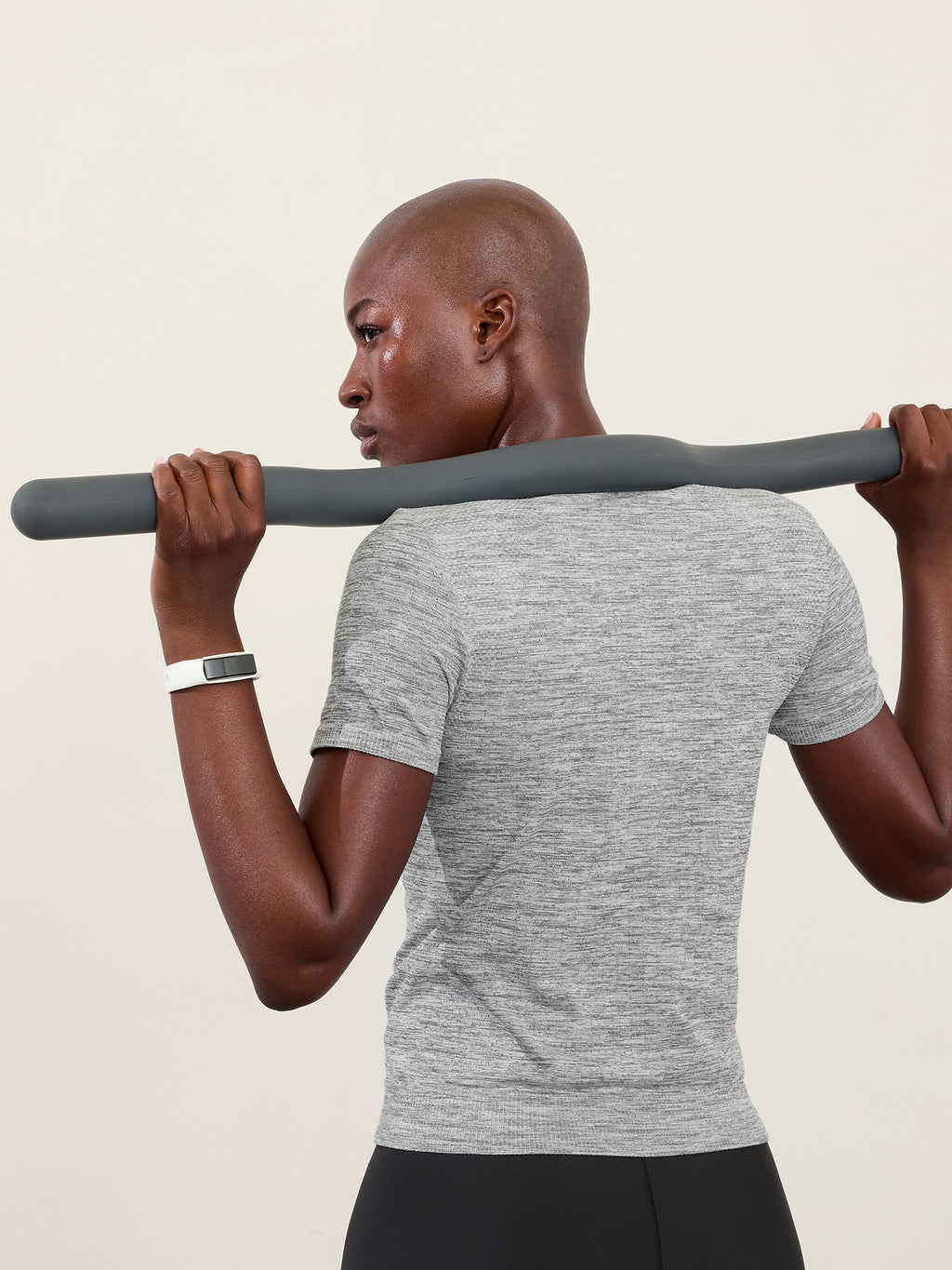 In Motion Seamless Tee - Medium Grey Heather