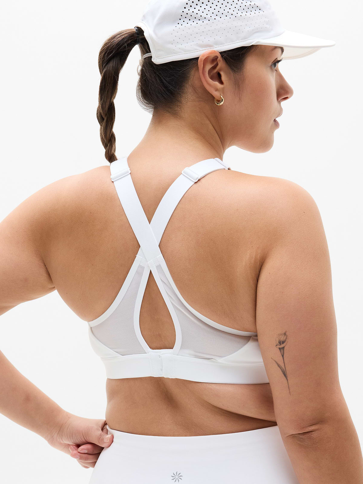 Speed Run High Support Sports Bra - Bright White
