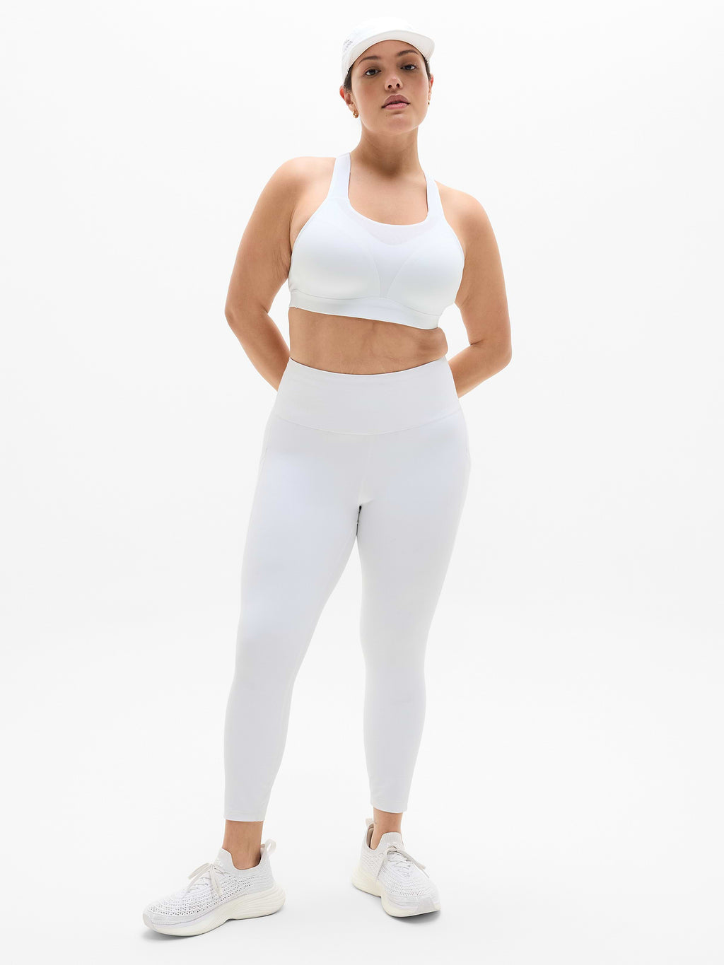Speed Run High Support Sports Bra - Bright White