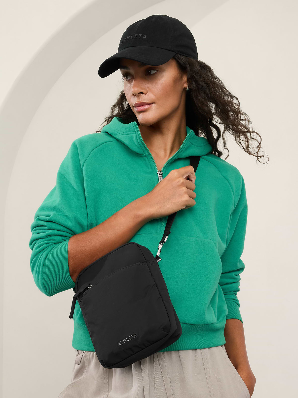 All About Vertical Crossbody Bag - Black