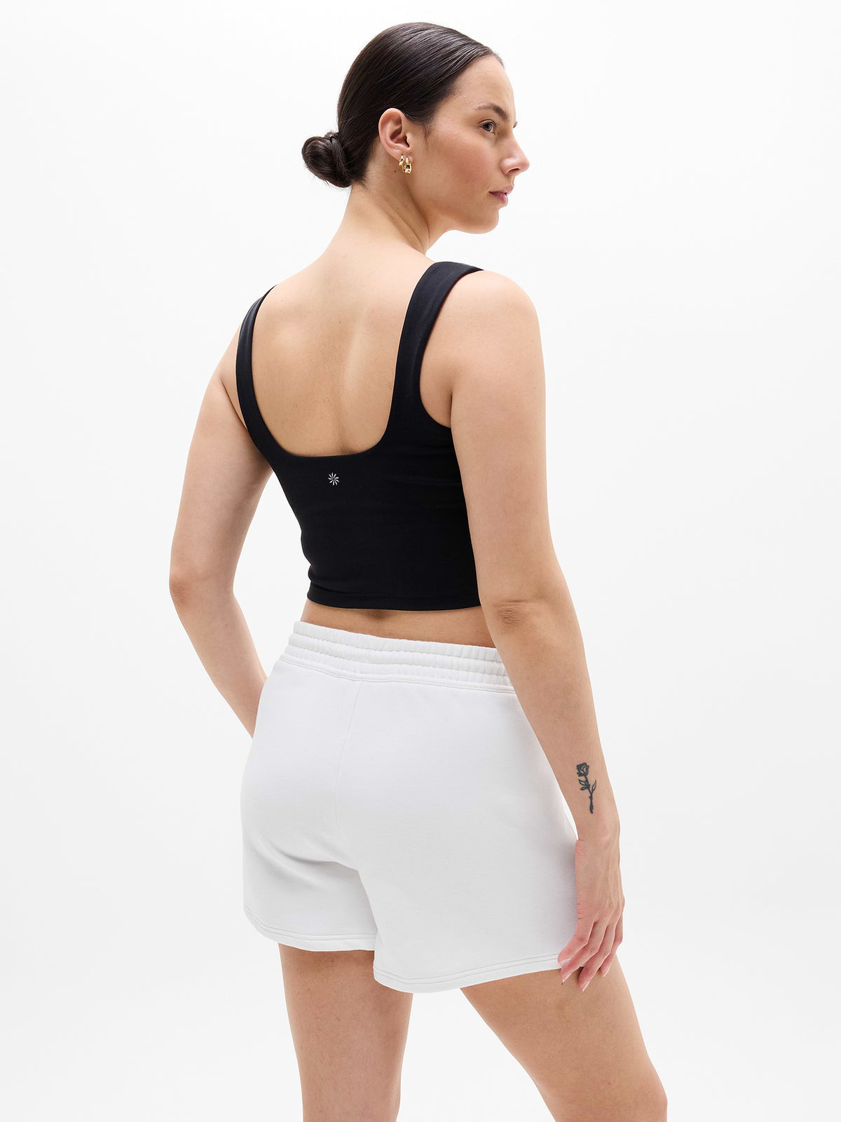 Forever Fleece Mid Rise 4" Short - Bright White