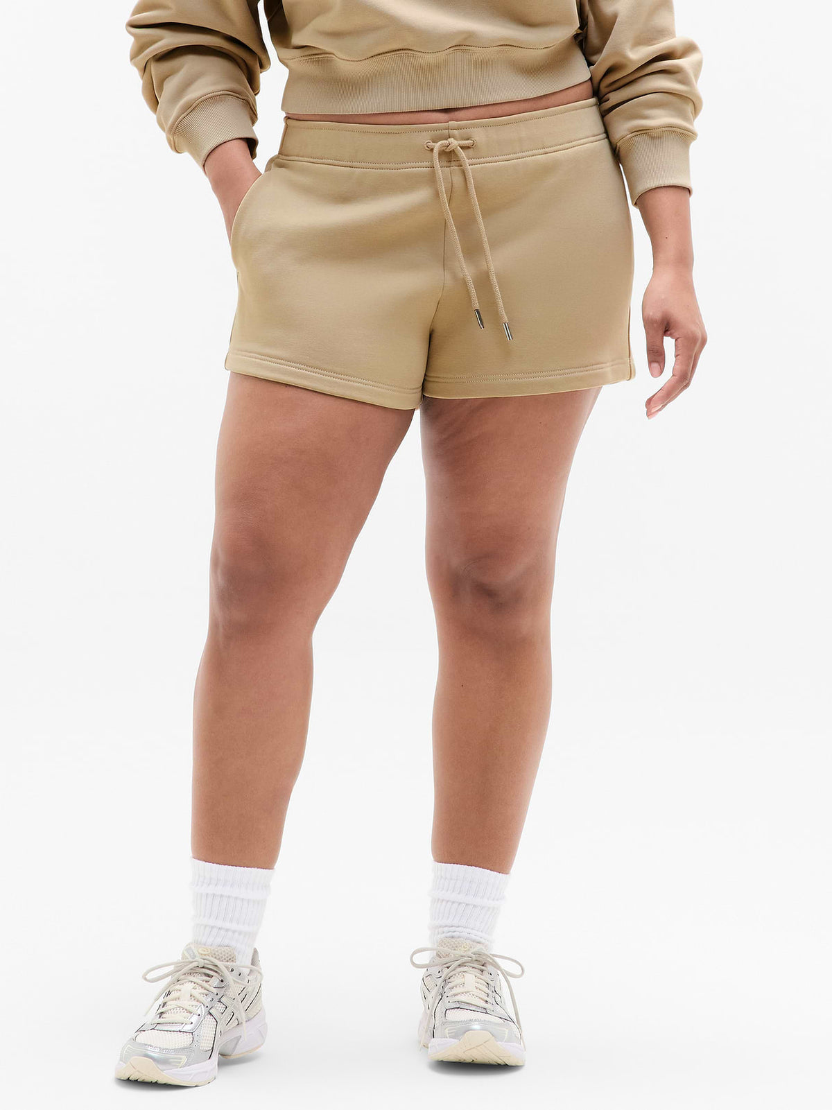 Heavyweight Terry Mid Rise 3" Sportie Short - Ecru