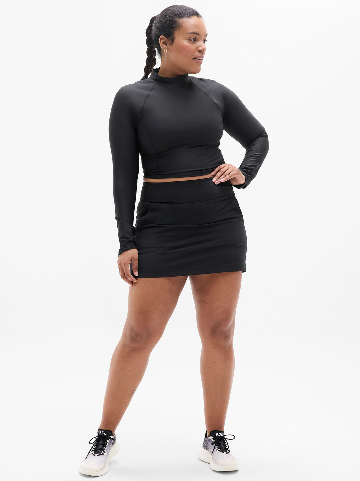 Tee Time High Rise 17" Skort - Black