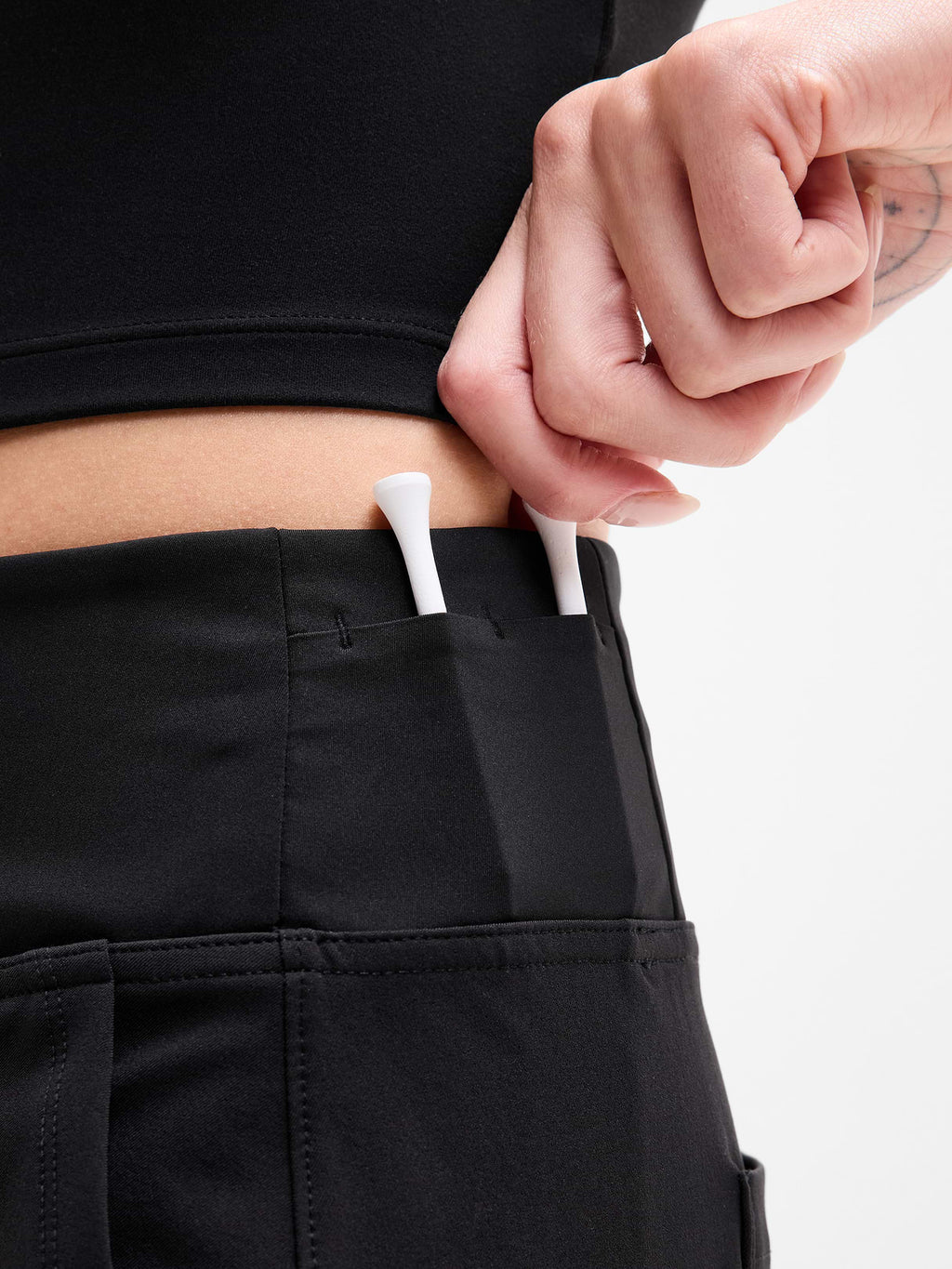 Tee Time High Rise 17" Skort - Black