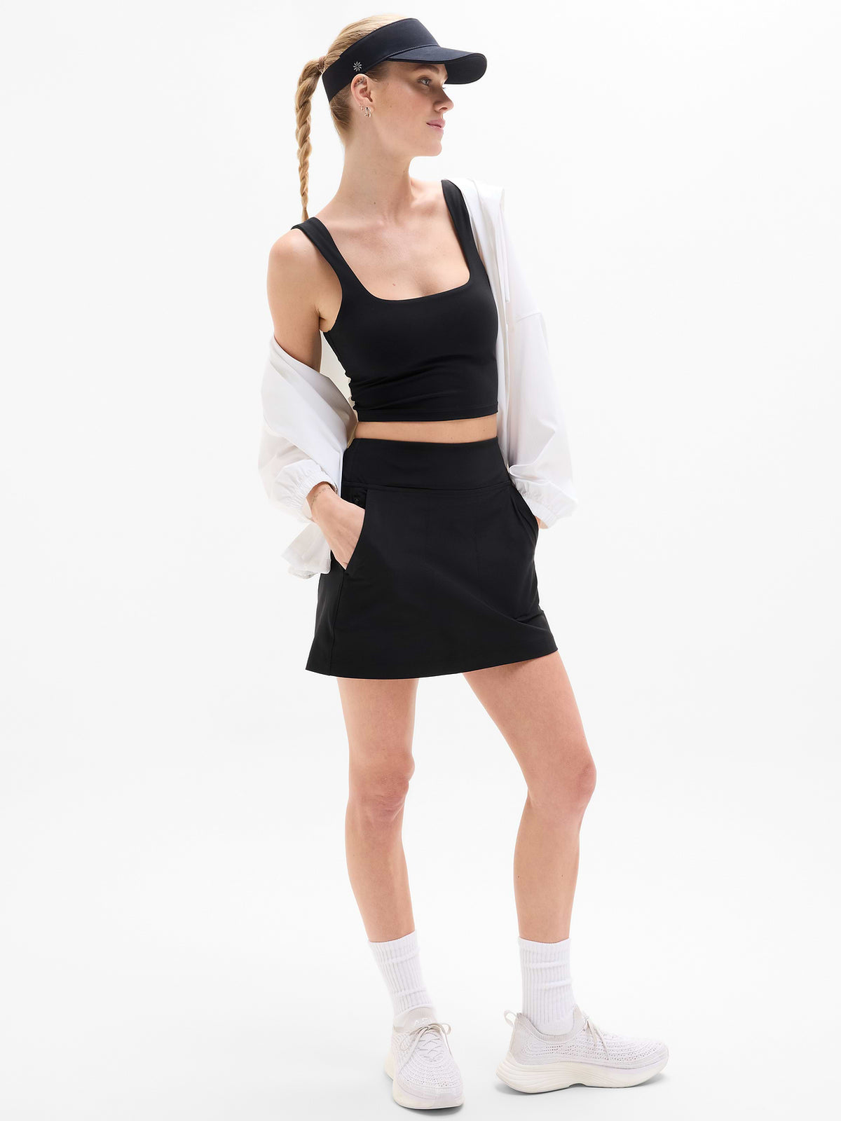 Tee Time High Rise 17" Skort - Black