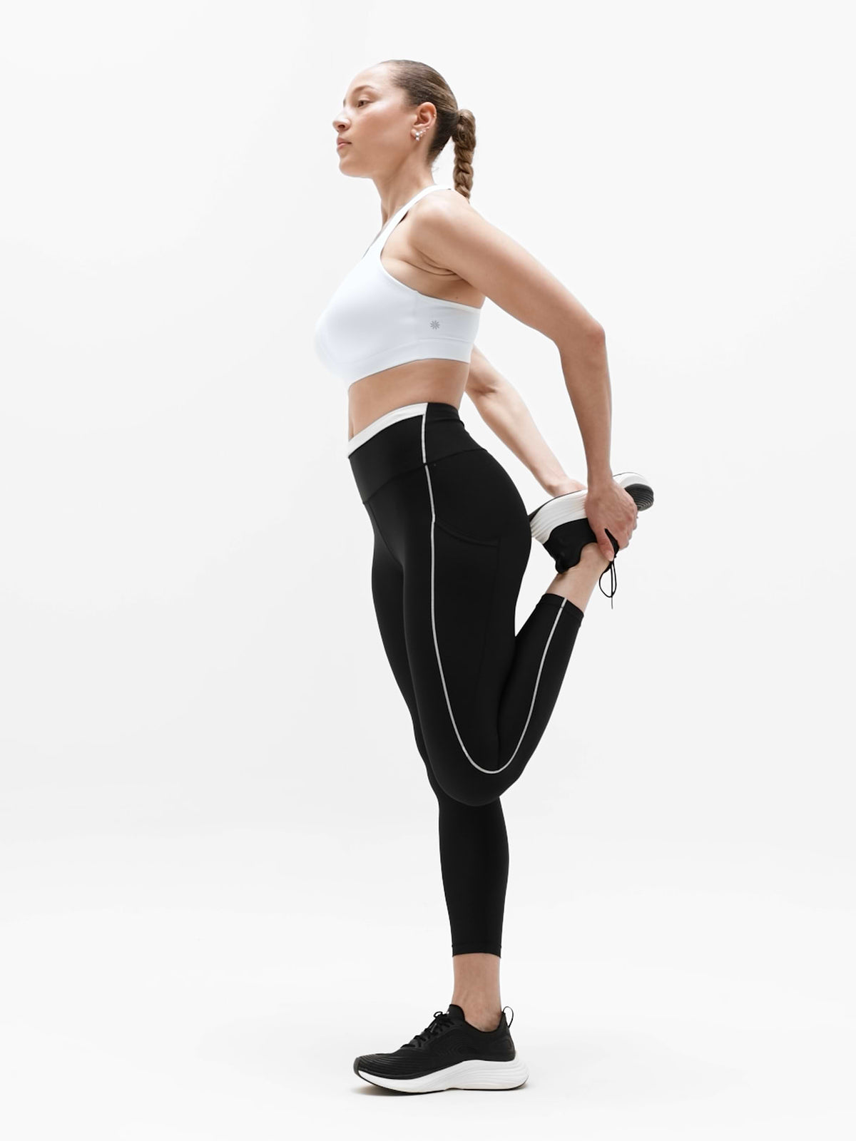 Speed Run High Support Sports Bra - Bright White