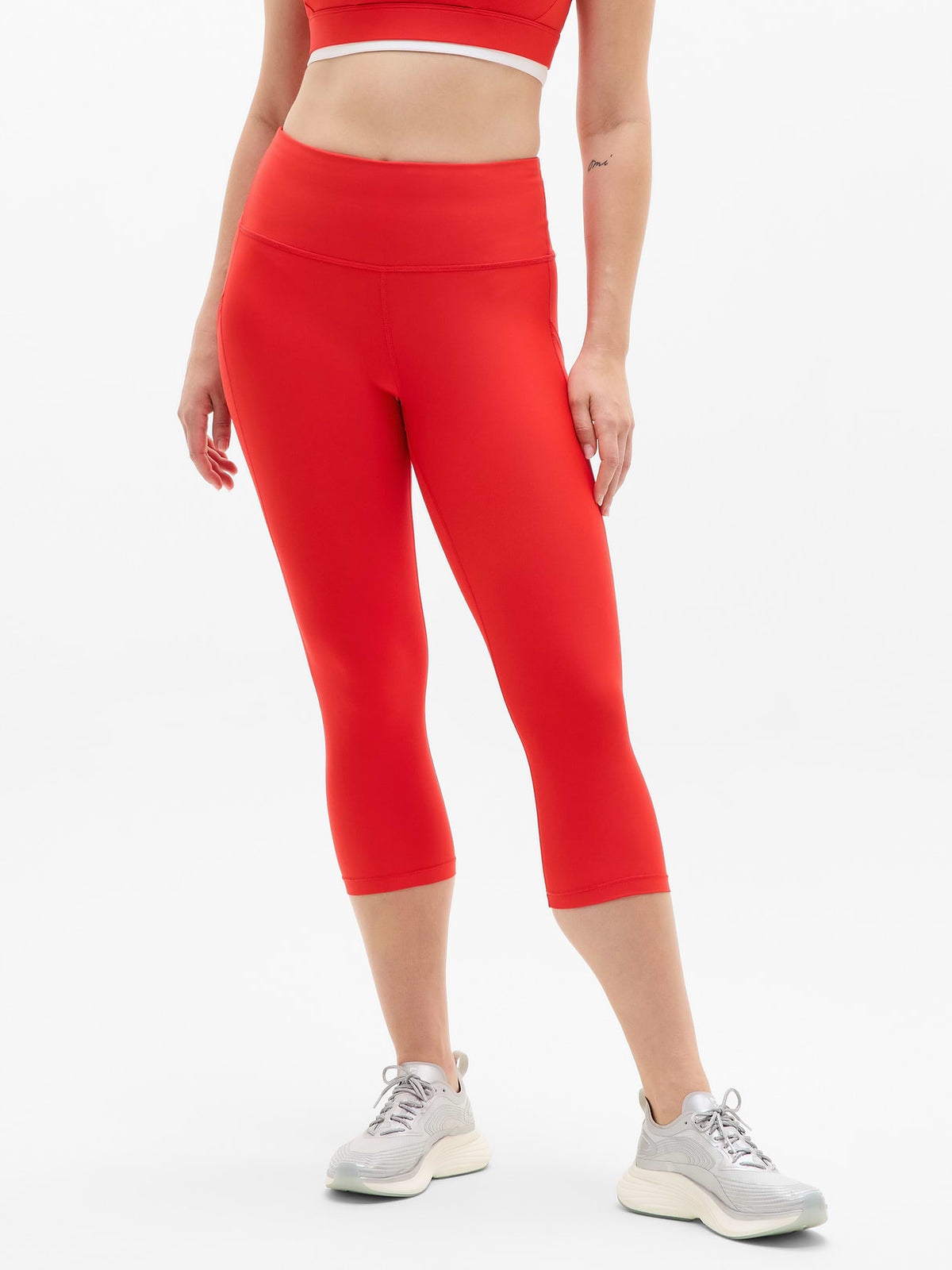 Interval Stash High Rise 7/8 Legging - Cardinal
