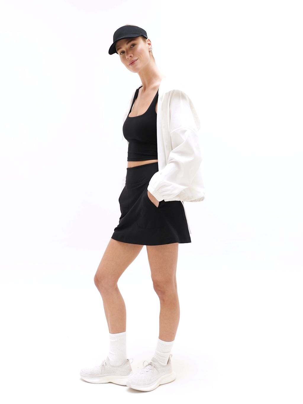 Tee Time High Rise 17" Skort - Black