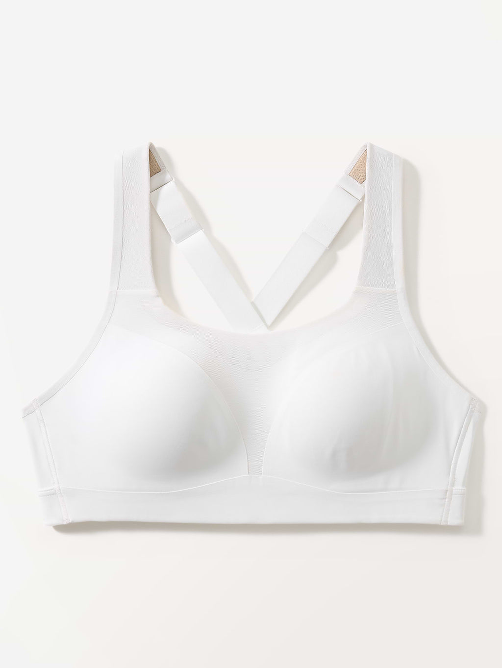 Speed Run High Support Sports Bra - Bright White