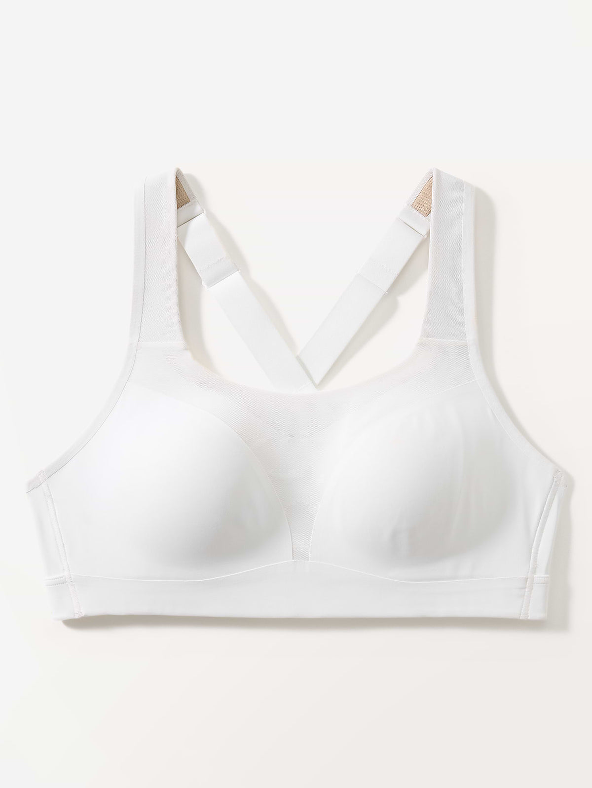 Speed Run High Support Sports Bra - Bright White