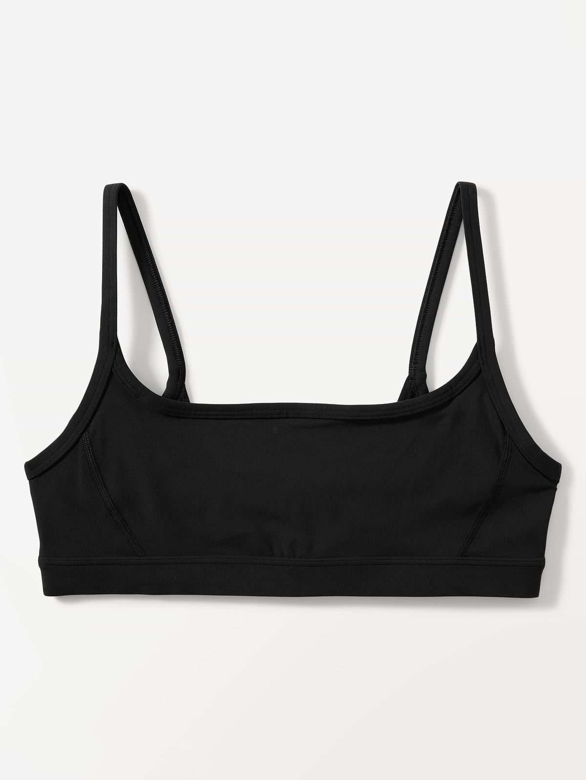 Square Neck Bra A-C - Black
