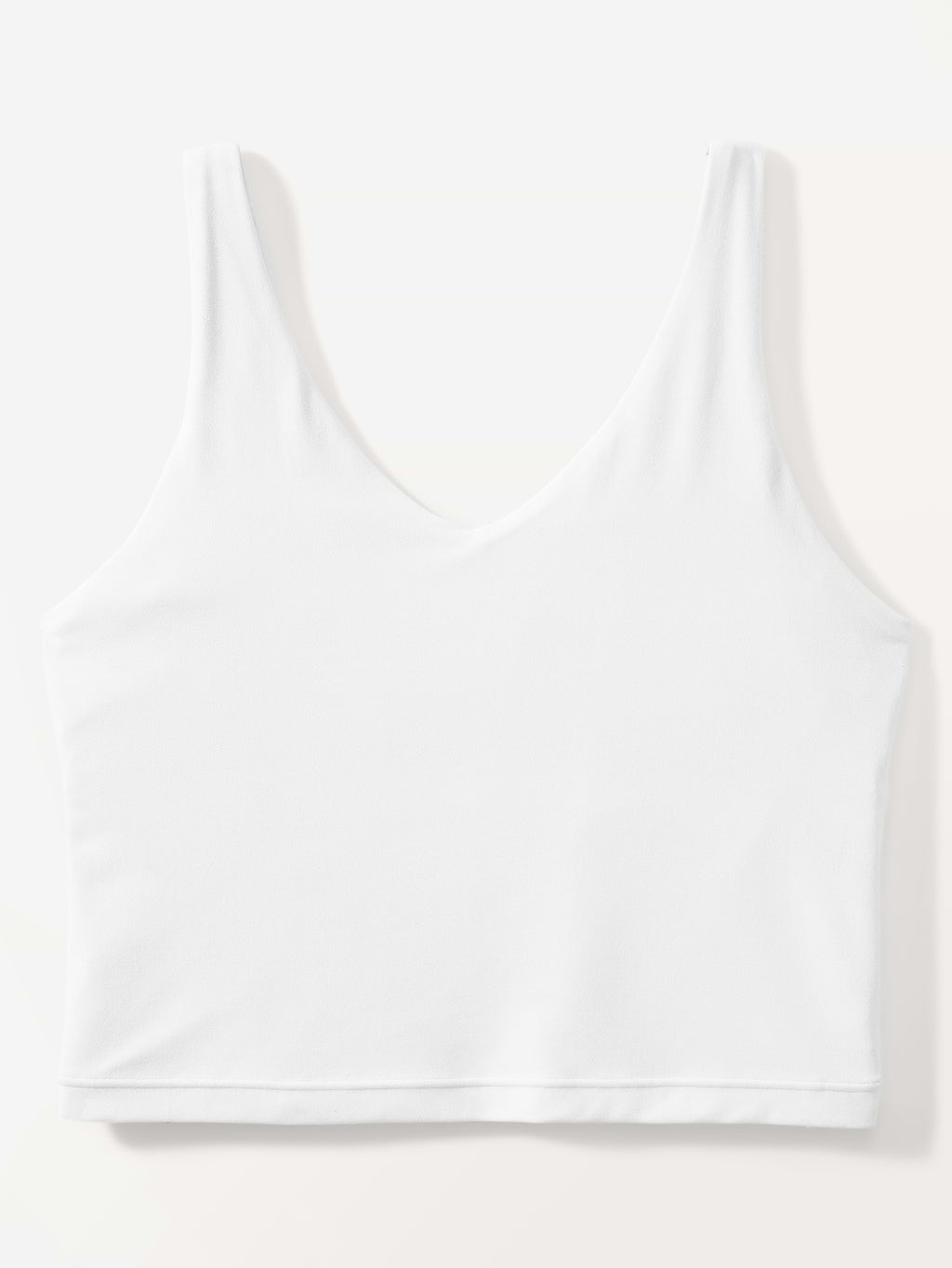 Transcend V-Neck Crop Sports Bra A-C - Bright White