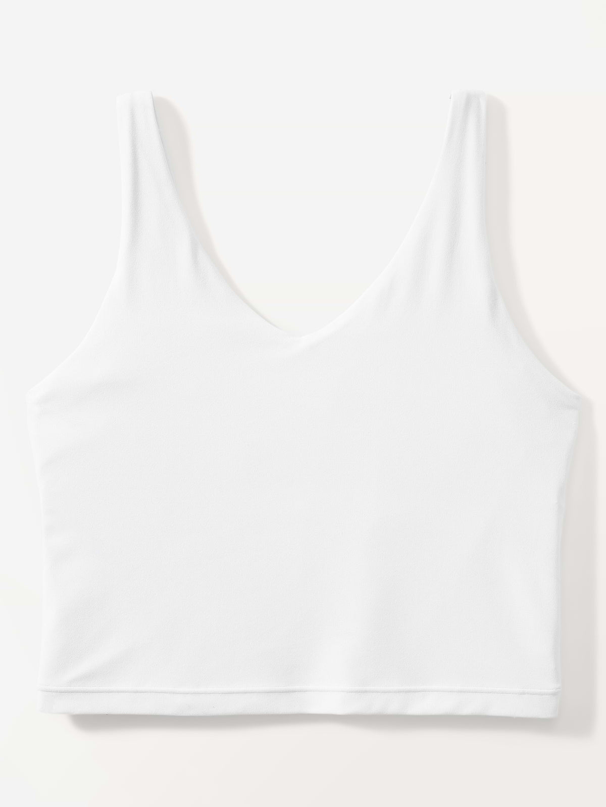 Transcend V-Neck Crop Sports Bra A-C - Bright White