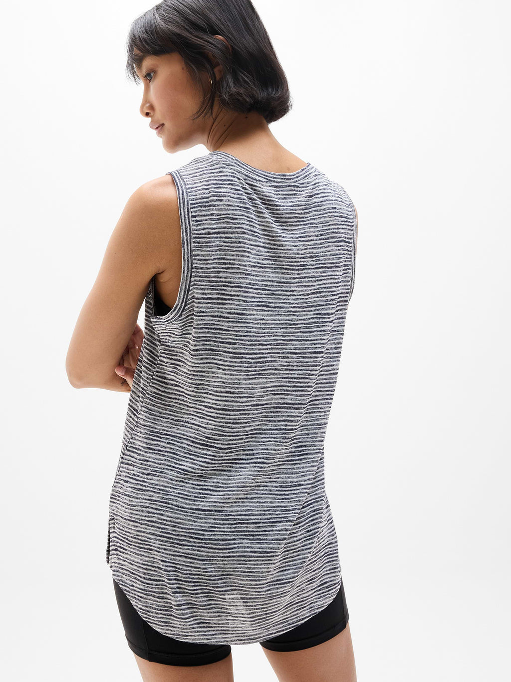 Breezy Tank - Navy Stripe