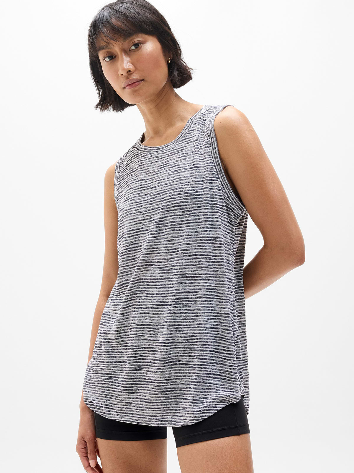 Breezy Tank - Navy Stripe