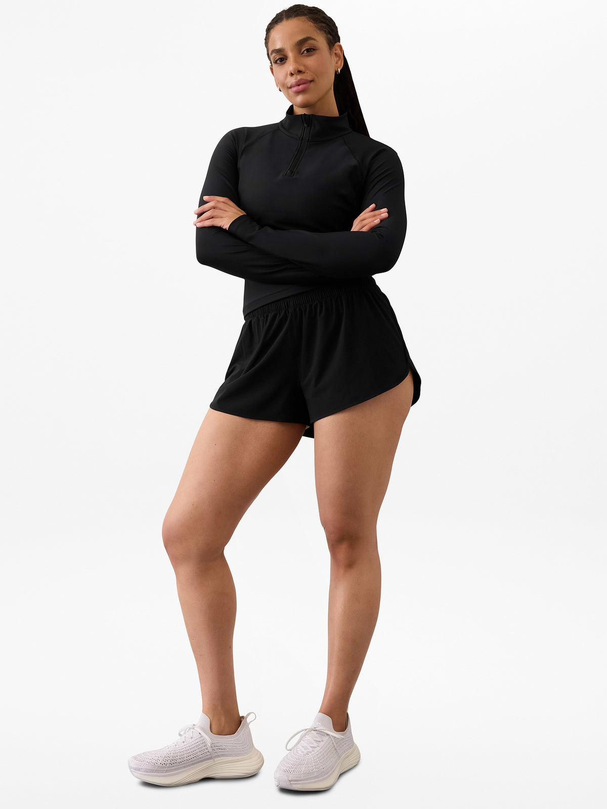 Speedwork Mid Rise 2 1/2" Run Short - Black