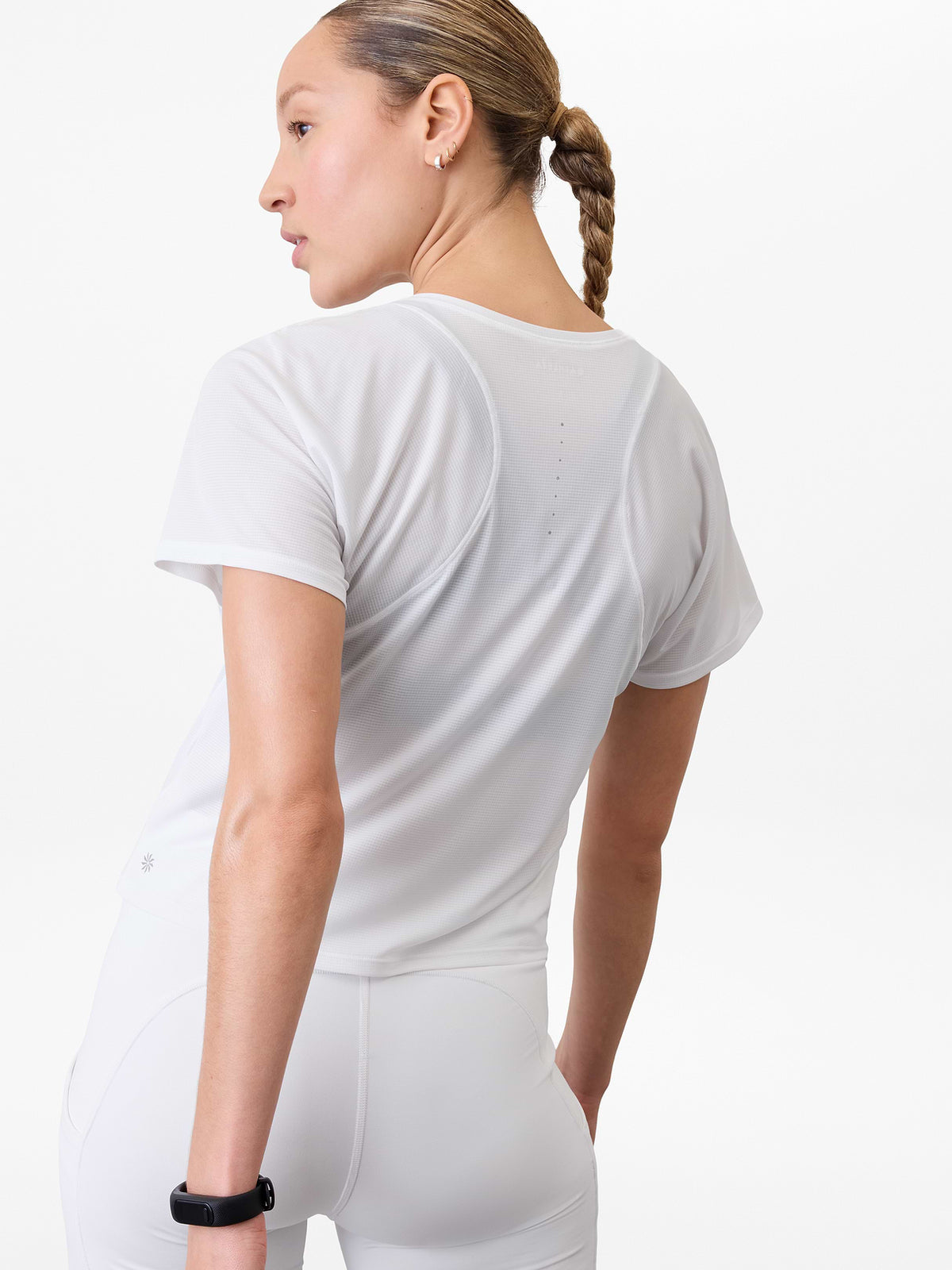 Grid Knit Tee - Bright White