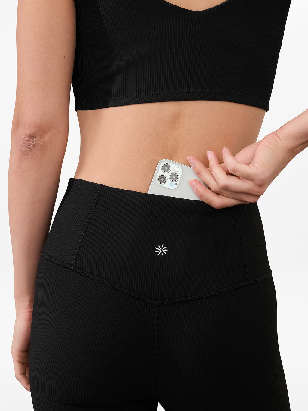 Elation Ultra High Rise Legging - Black Rib
