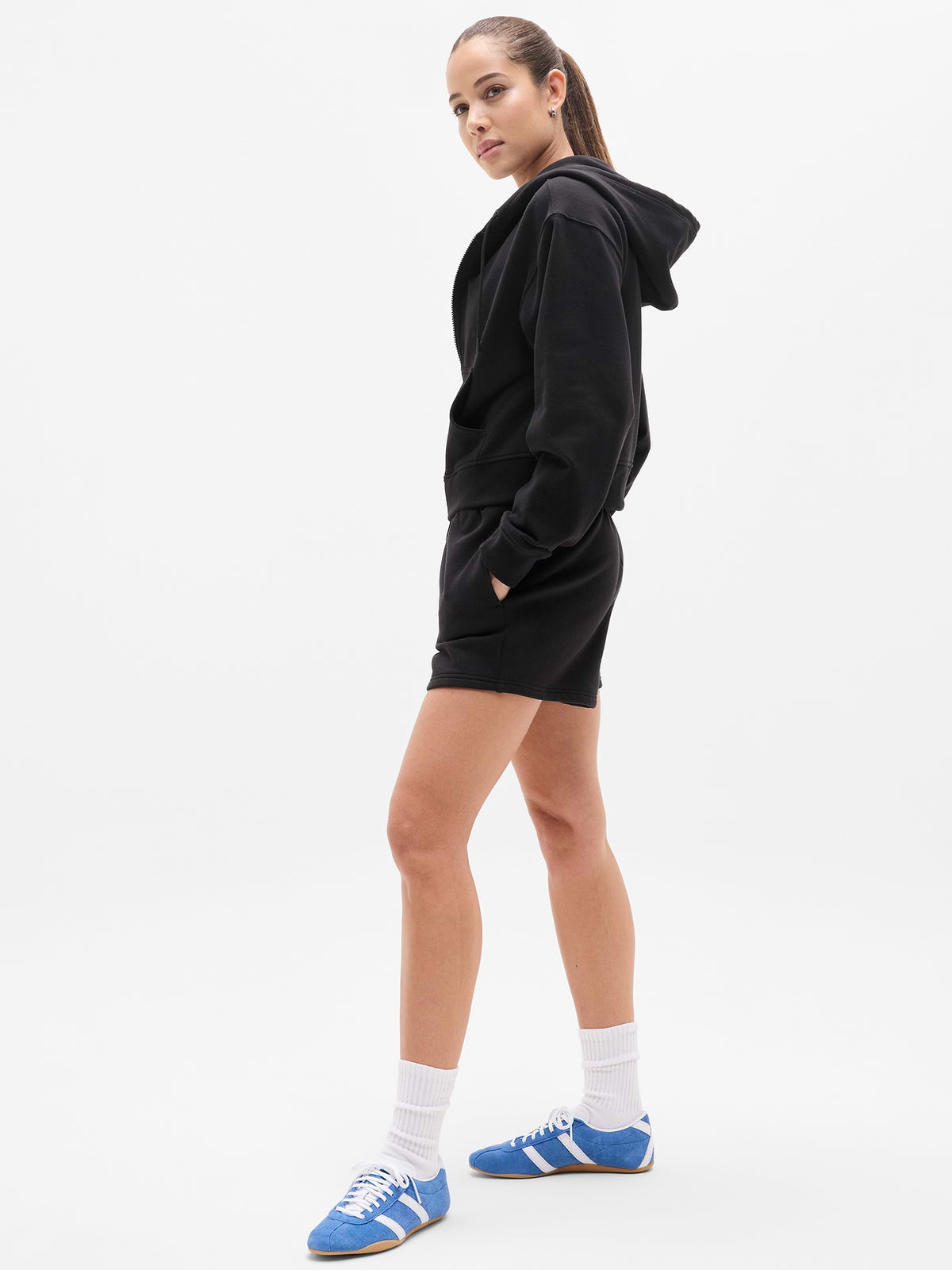 Forever Fleece Full Zip Sweatshirt - Black