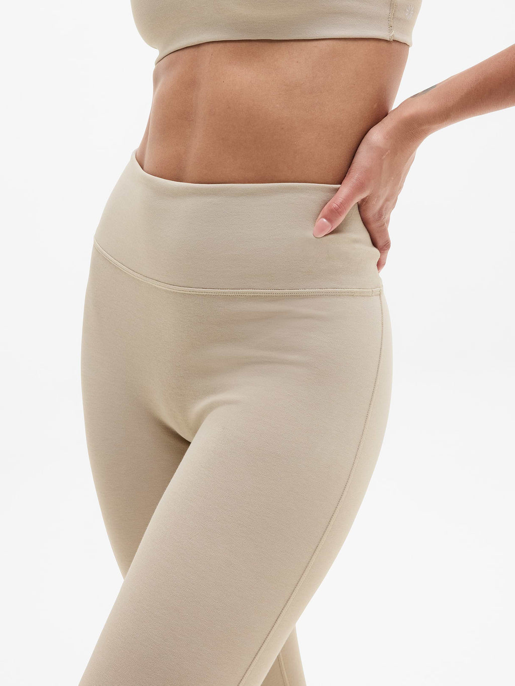 Intuition Ultra High Rise Cotton Legging - Ecru