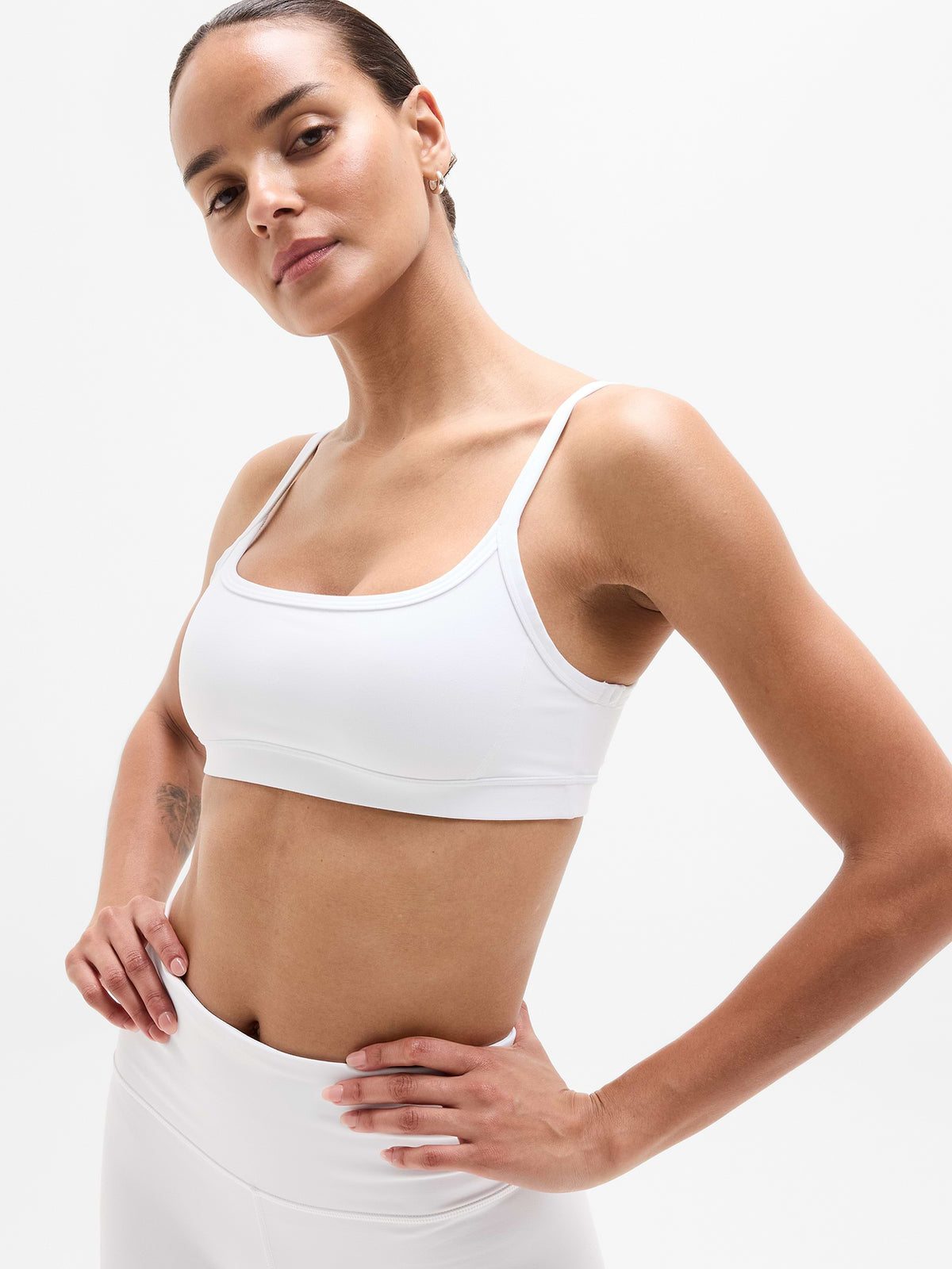 Square Neck Bra A-C - Bright White