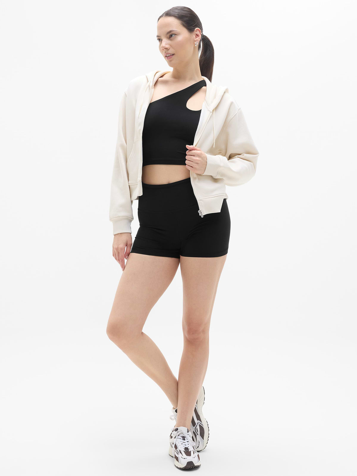 Forever Fleece Full Zip Sweatshirt - Bone