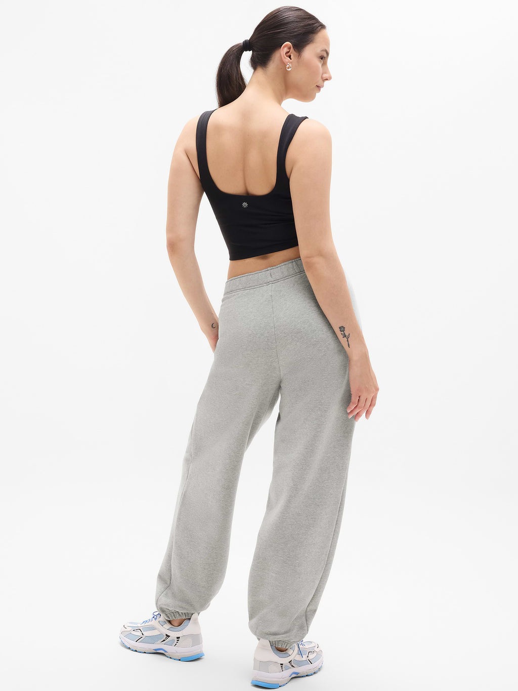 Forever Fleece Mid Rise Flare Pant - Grey Heather