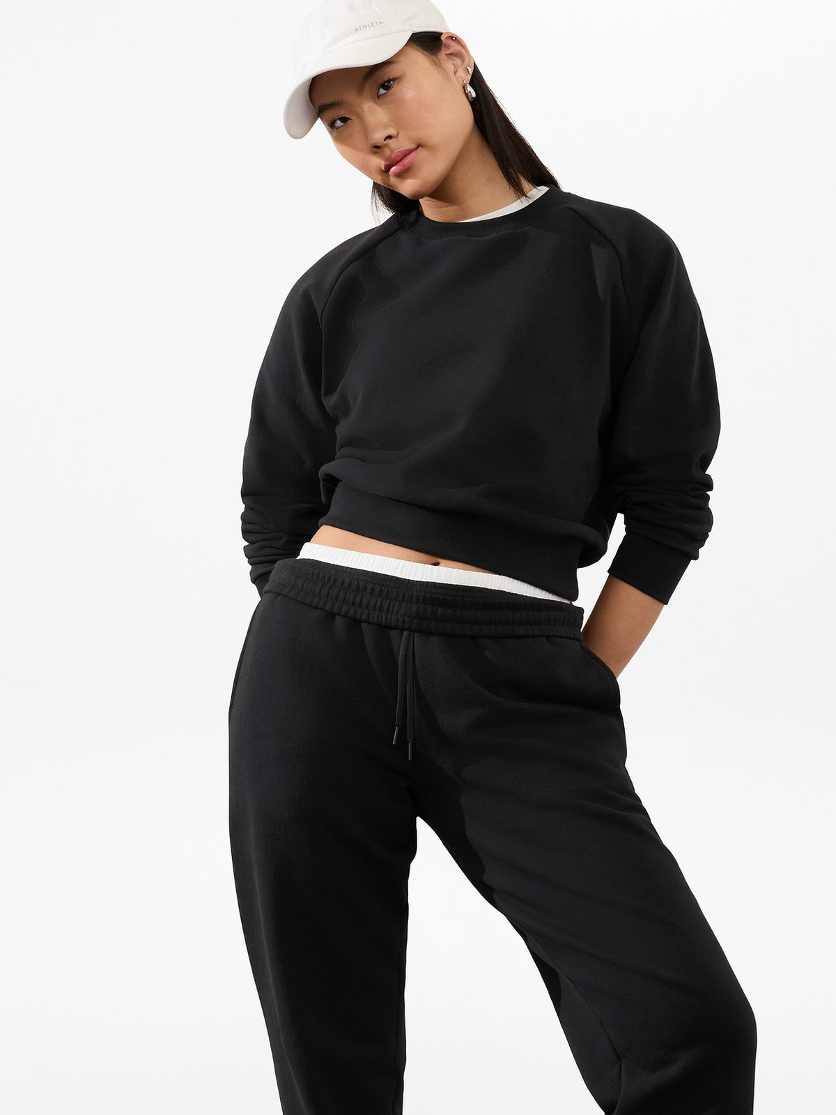 Forever Fleece Relaxed Crew Sweatshirt - Black