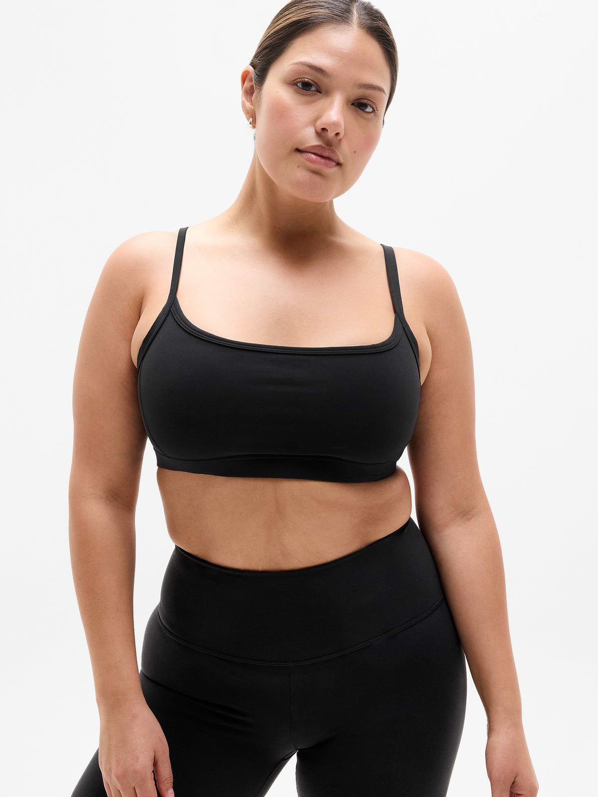 Square Neck Bra A-C - Black