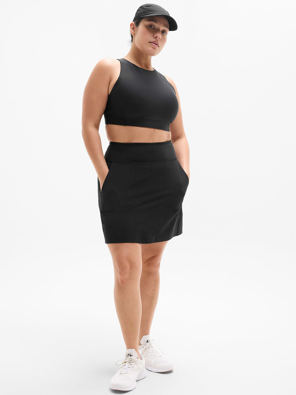Tee Time High Rise 17" Skort - Black