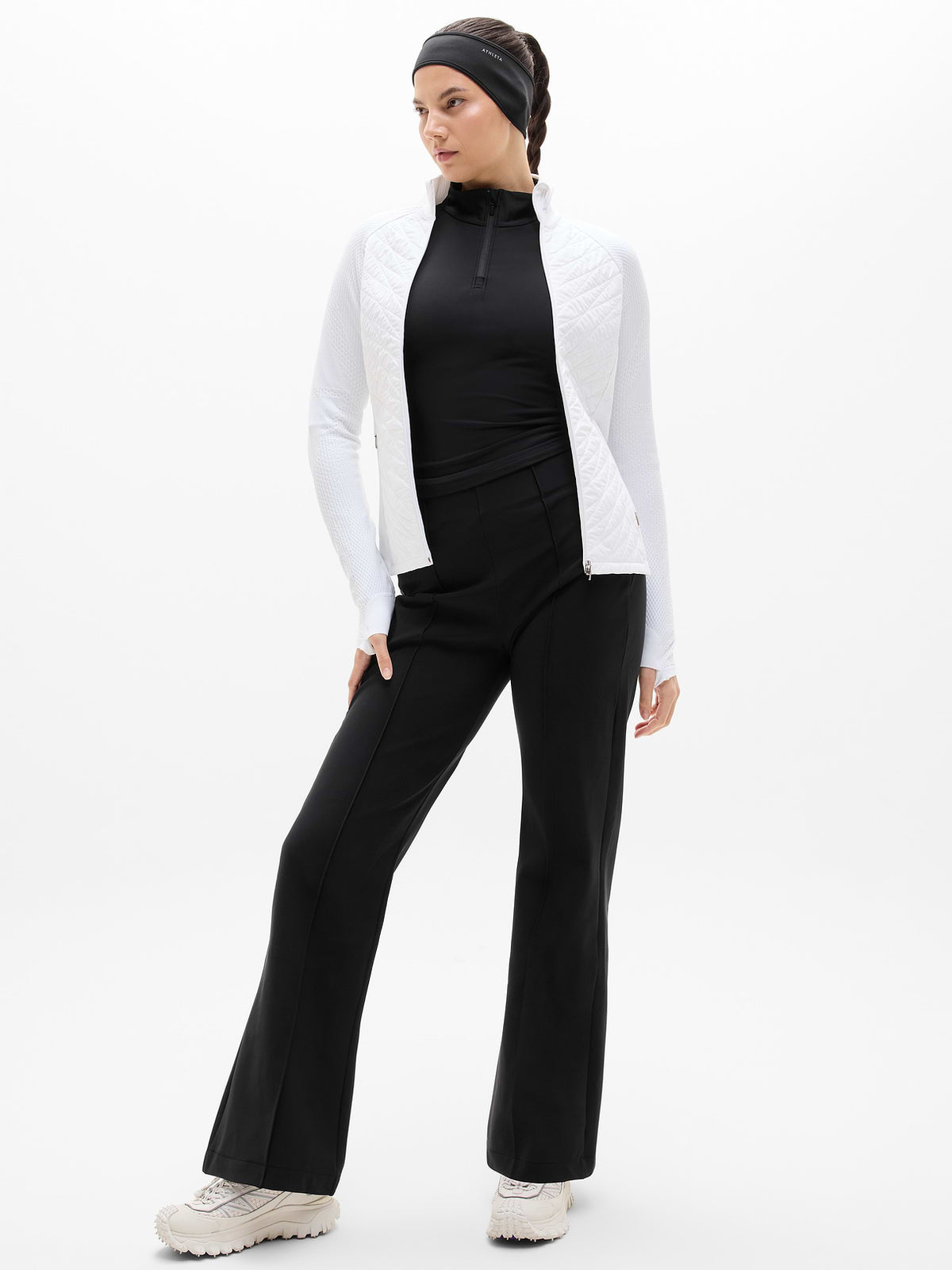 Glacier High Rise Flare Pant - Black