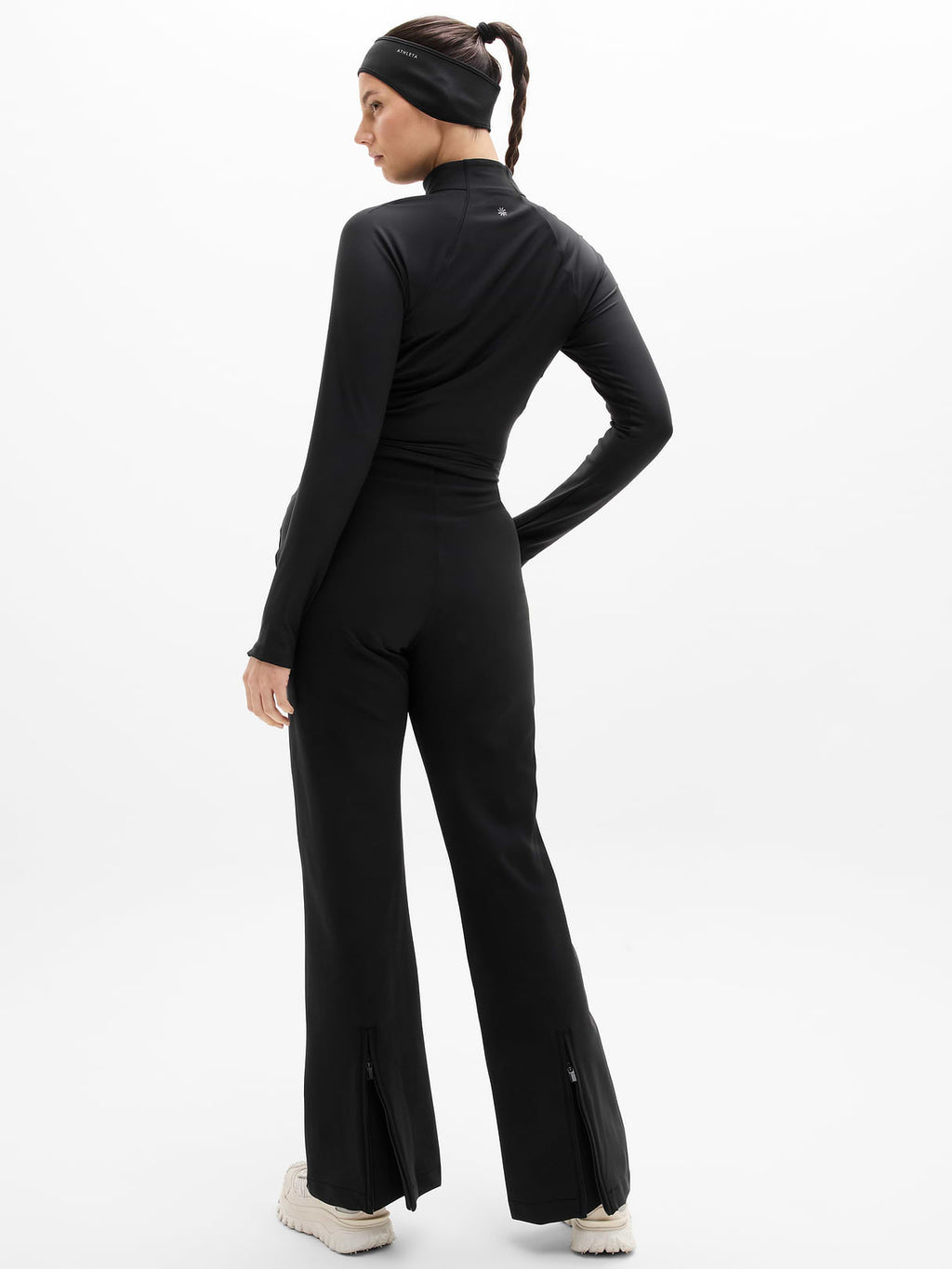 Glacier High Rise Flare Pant - Black