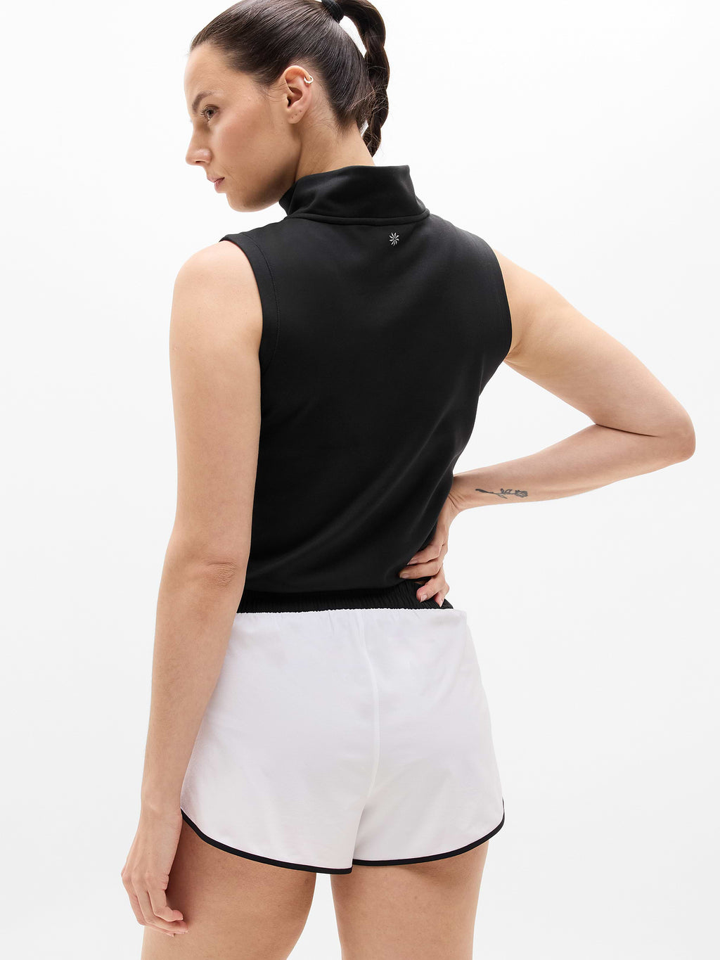 Speedwork Mid Rise Colorblock 2" Run Short - White/Black/Shell