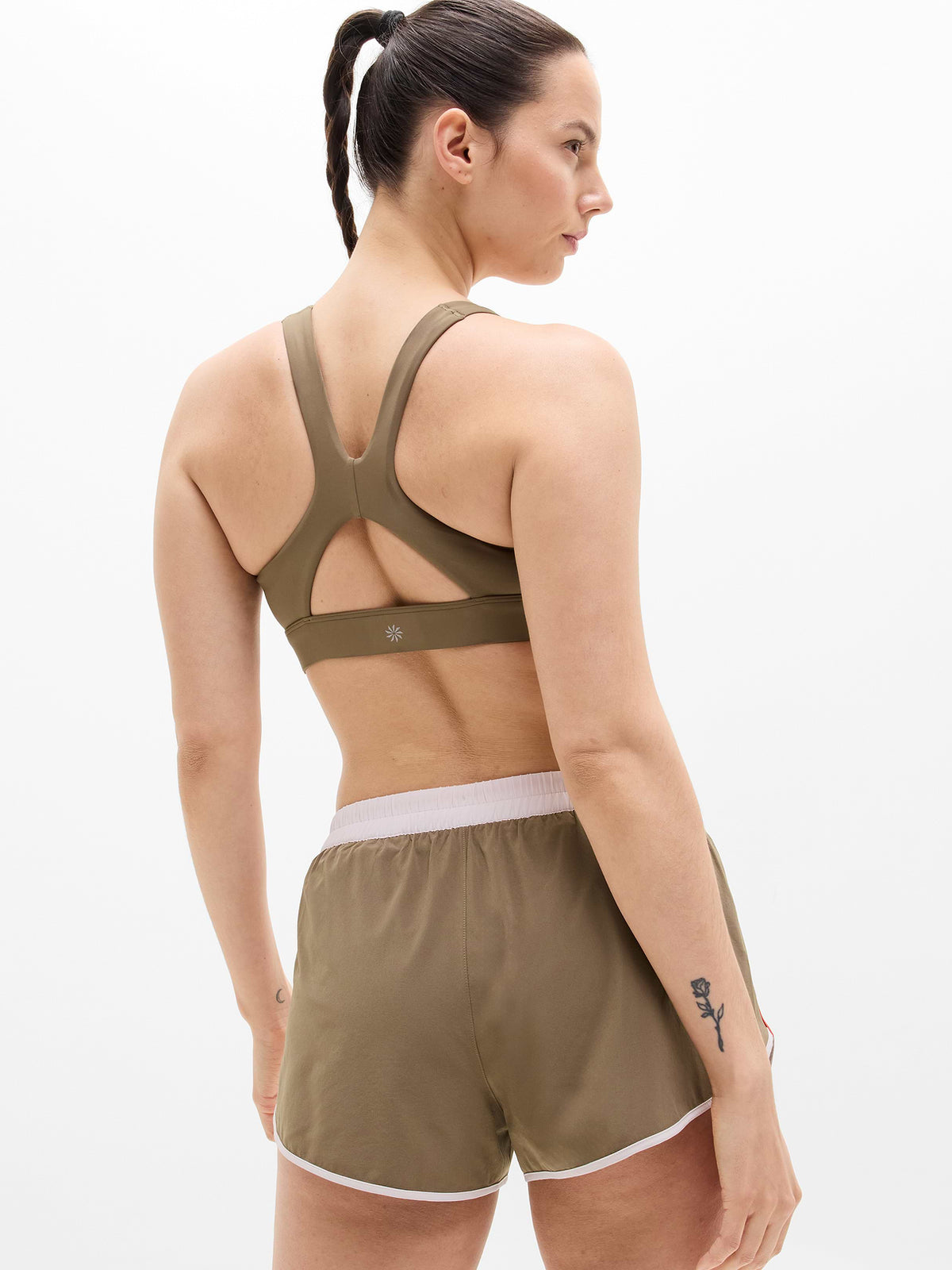Speedwork Mid Rise Colorblock 2" Run Short - Clay/Shell/Cardinal