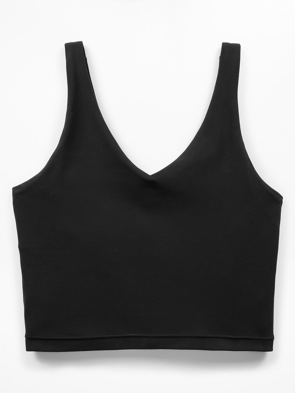 Transcend V-Neck Crop Sports Bra A-C - Black