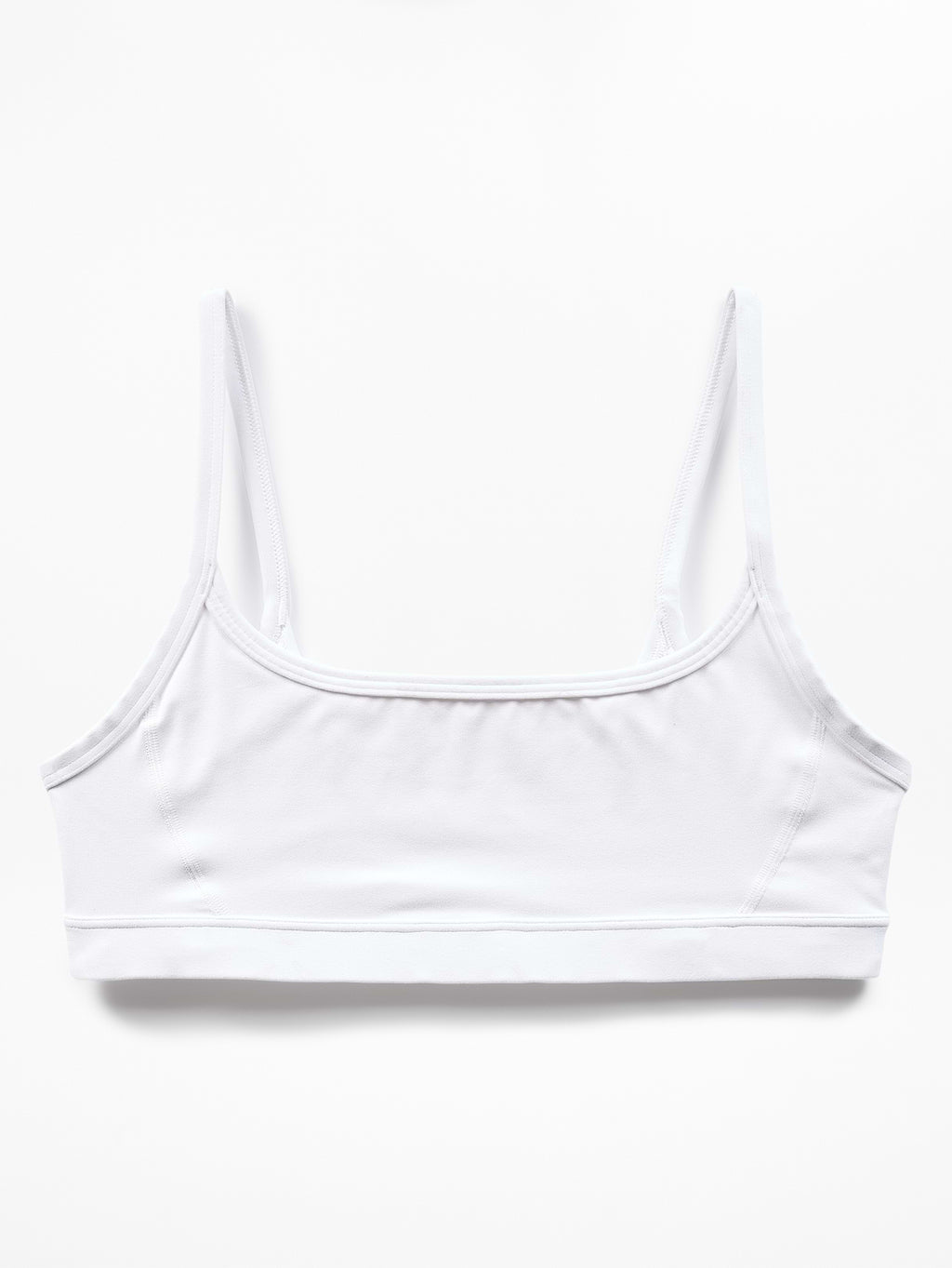 Square Neck Bra A-C - Bright White