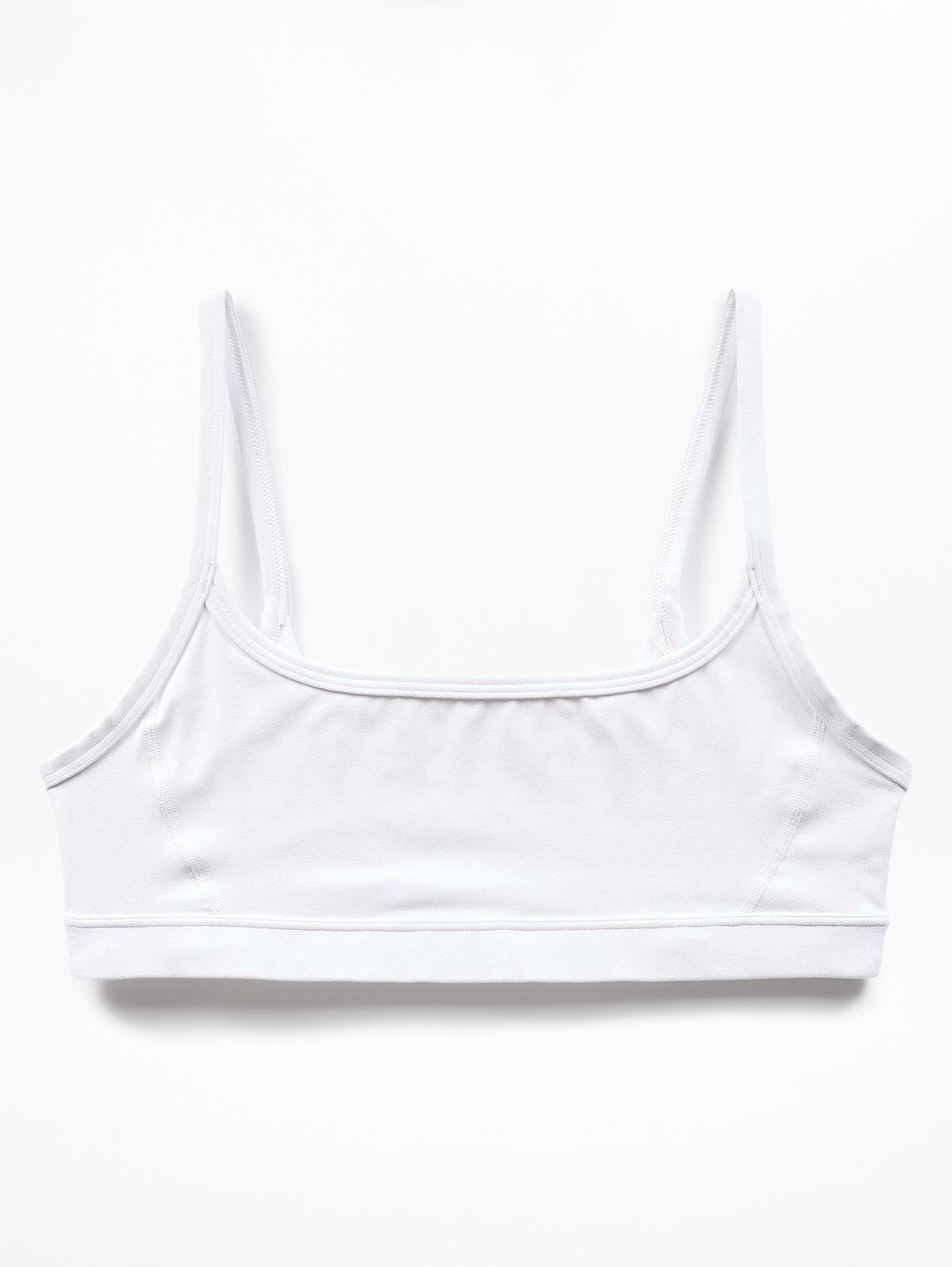 Square Neck Bra A-C - Bright White