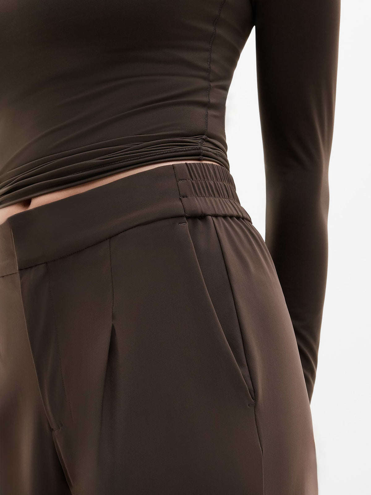 Pinnacle High Rise Trouser - Truffle