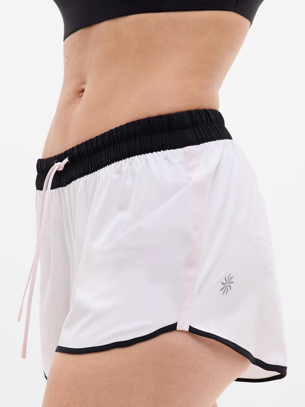 Speedwork Mid Rise Colorblock 2" Run Short - White/Black/Shell